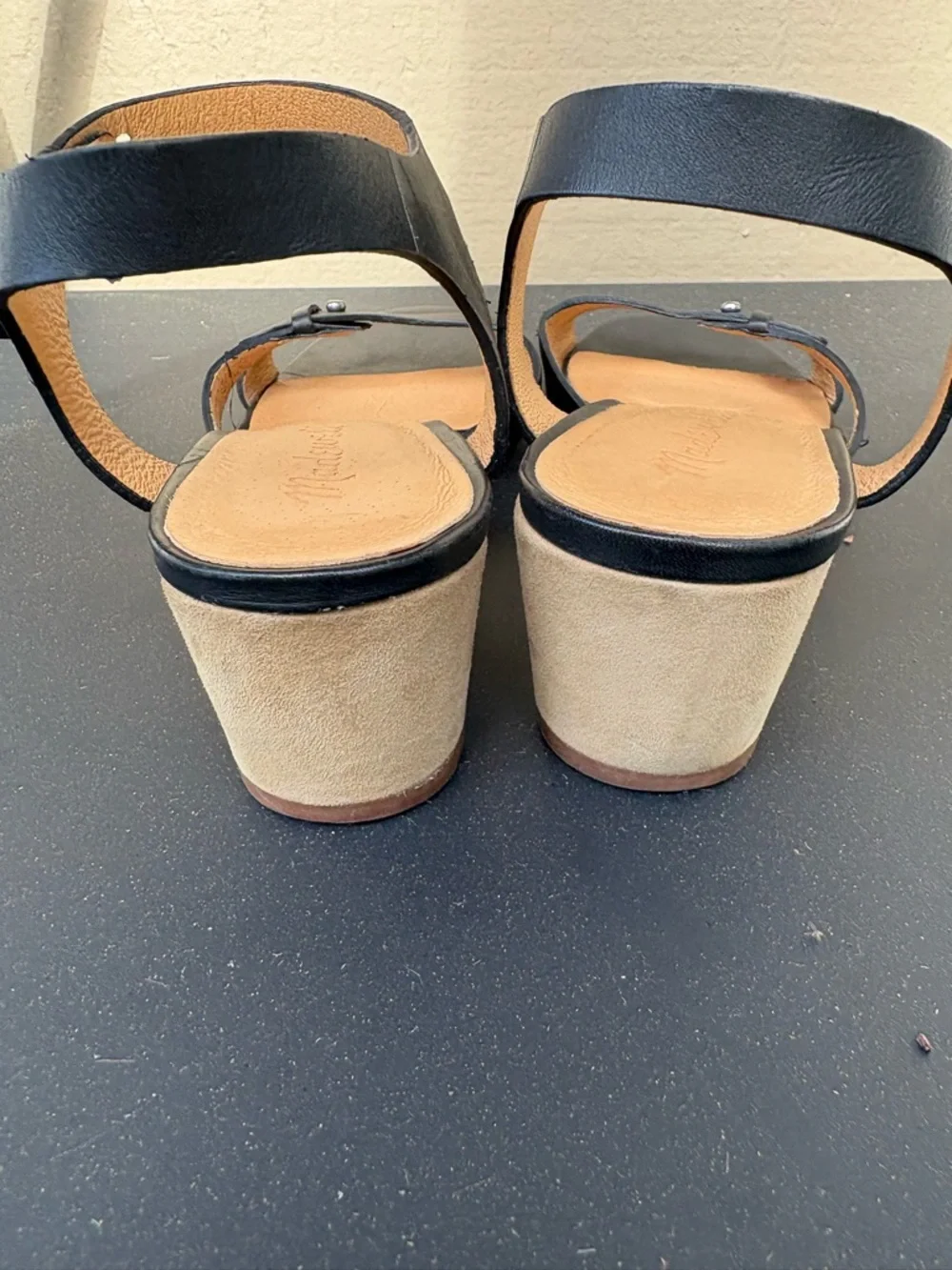 Madewell Women's Black Ankle-Strap Leather Sandals 6.5 - Picture 4 of 7